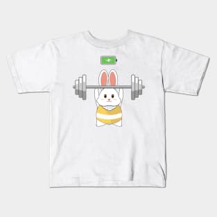 Weightlifting Bunny Kids T-Shirt